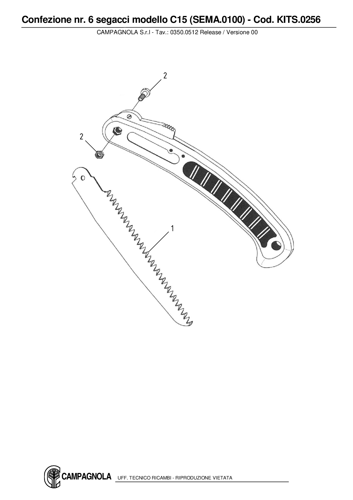 KITS.0256_Confezione nr. 6 segacci modello C15 (SEMA.0100)